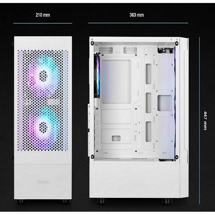 Gamdias Talos E3 Mesh Blanco