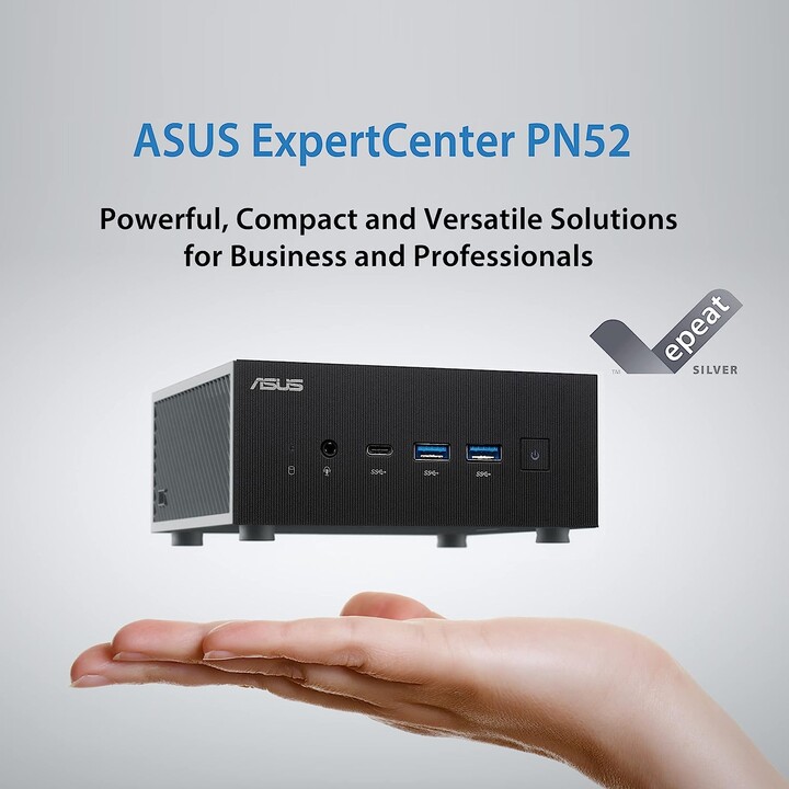 ASUS ExpertCenter PN52-BBR758HD Mini Ordenador Barebone AMD Ryzen 7 WiFi Negro