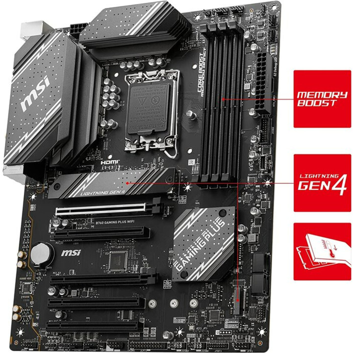 Msi B760 Gaming Plus Wifi Intel B760 Lga 1700 Atx