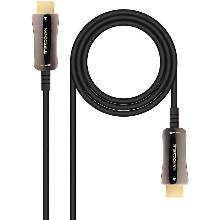 Cable HDMI 2.1 AOC 8K Nanocable 10.15.2110/ HDMI Male - HDMI Male/ 10m/ Black