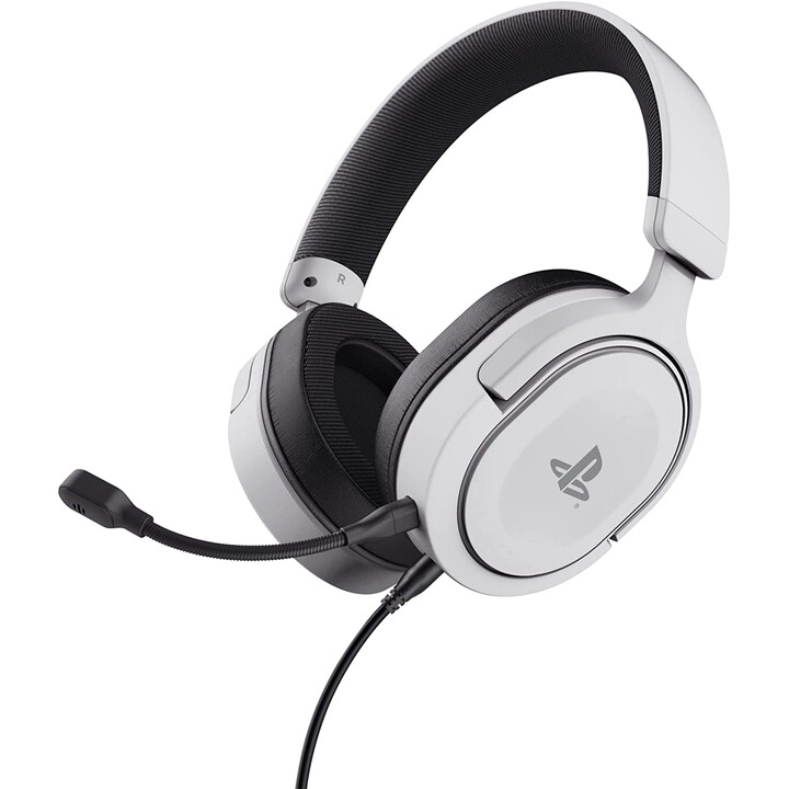 Trust GXT 498 Forta Auriculares Alámbrico Diadema Juego Negro, Blanco