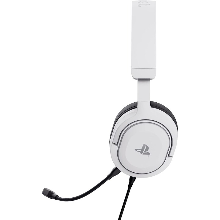 Trust GXT 498 Forta Cuffie cablate con archetto Gaming Nero, Bianco