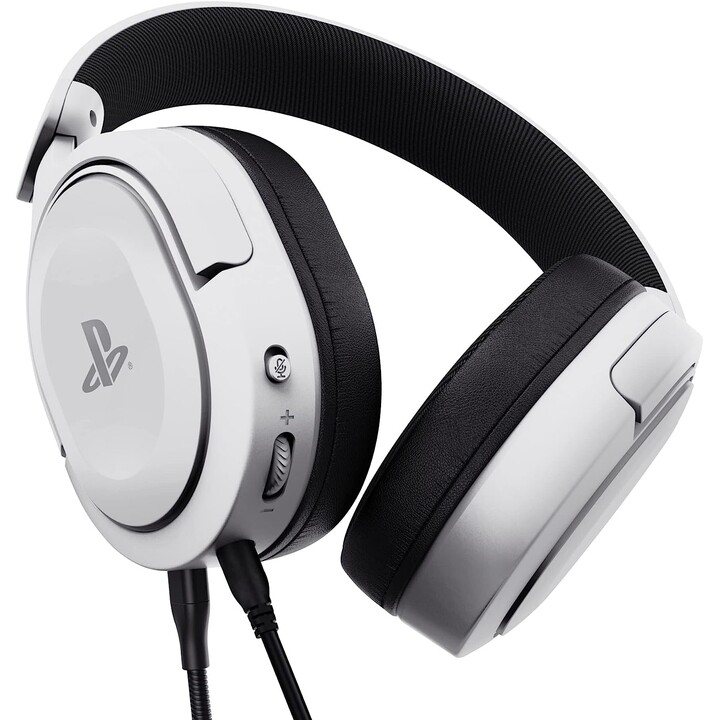 Trust GXT 498 Forta Auriculares Alámbrico Diadema Juego Negro, Blanco