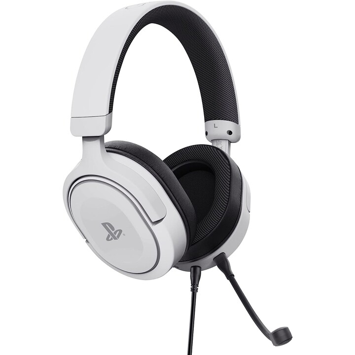 Trust GXT 498 Forta Auriculares Alámbrico Diadema Juego Negro, Blanco
