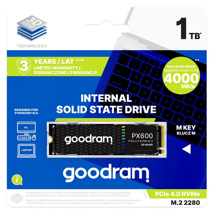 Goodram SSDPR-PX600-2K0-80 M.2 2TB PCI Express 4.0 3D NAND NVMe