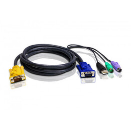 Aten 2l5302up Cabo para Vídeo, Teclado e Mouse (kvm) Preto 1,8 M