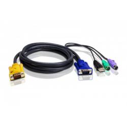 Aten 2l5302up Cable Para Video, Teclado Y Ratón (kvm) Negro 1,8 M