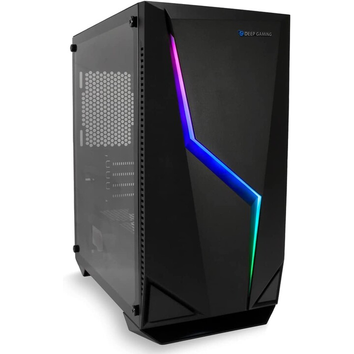 COOLBOX M235 SEMITOWER/MICRO-ATX CASE S/USB3.0 SORGENTE NERO RGB