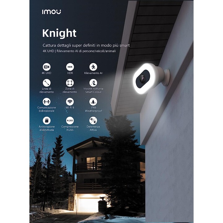 Imou Knight Câmera IP WiFi 4K UHD Branco