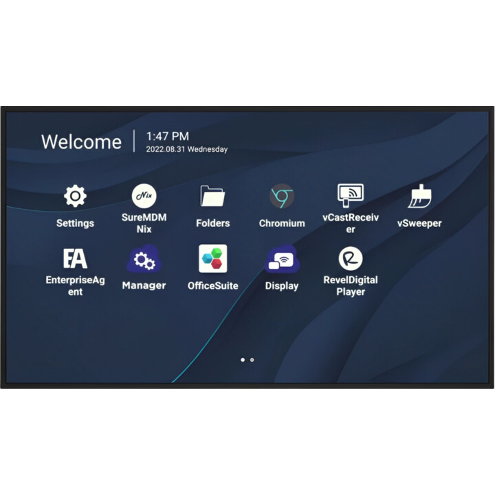 Viewsonic 98 exibição 4K comercial Preto