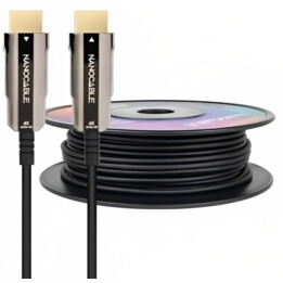 Cable HDMI 2.0 AOC 4K Nanocable 10.15.2060/ HDMI Macho - HDMI Macho/ 60m/ Negro