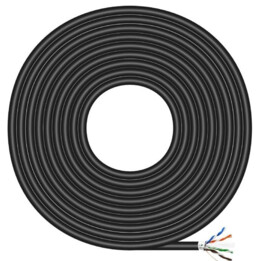 Aisens RJ45 Outdoor FTP Cable Reel AWG24 Cat.6 305m Black
