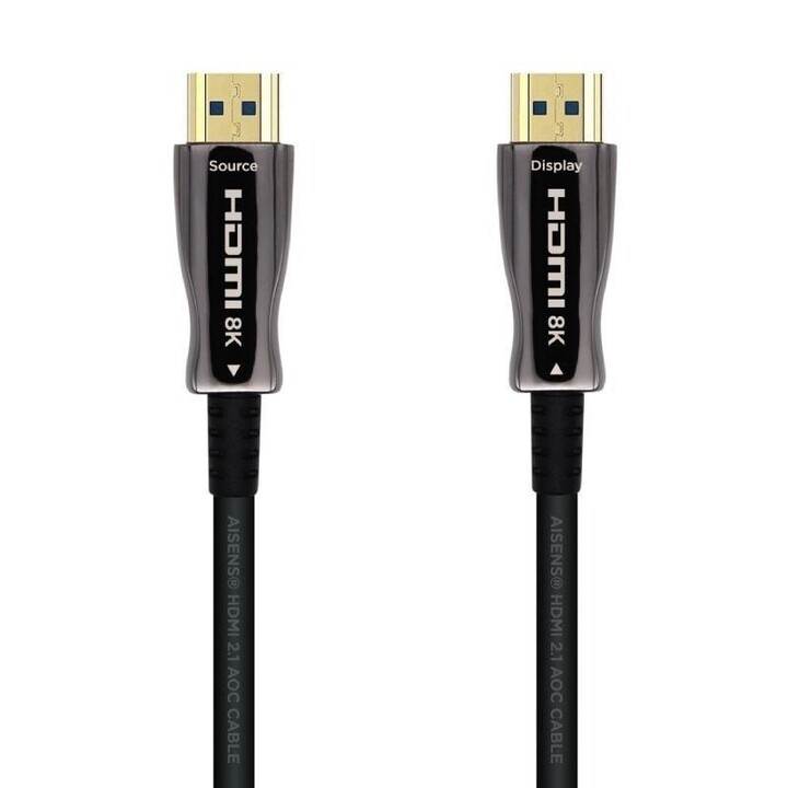 Kabel HDMI 2.1 AOC 8K Aisens A153-0523/ HDMI-Stecker - HDMI-Stecker/ 70 m/ Schwarz