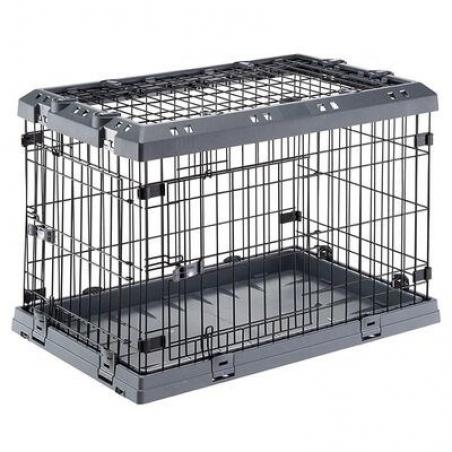 FERPLAST Superior 75 - Jaula para perros - 77 x 51 x 55 cm