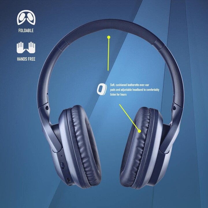 Kabellose Kopfhörer NGS Artica Greed/ mit Mikrofon/ Bluetooth/ Blau
