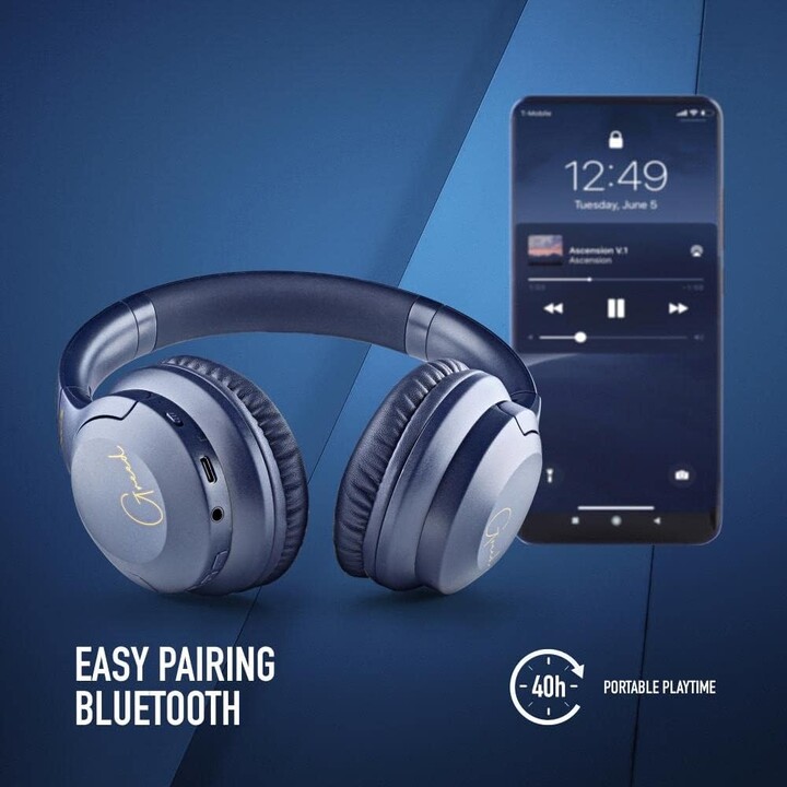 Kabellose Kopfhörer NGS Artica Greed/ mit Mikrofon/ Bluetooth/ Blau