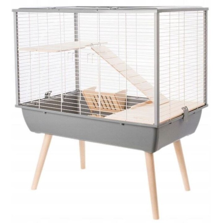 Zolux Neo Muki Cage para grandes roedores H58, cinza