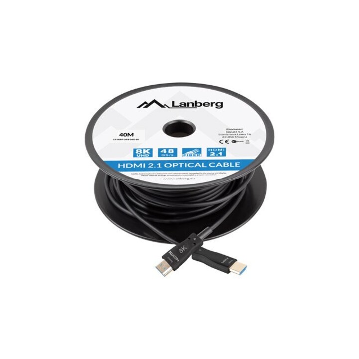 Lanberg Cavo Hdmi M/M V2.1 40M 8K Ottico Aoc