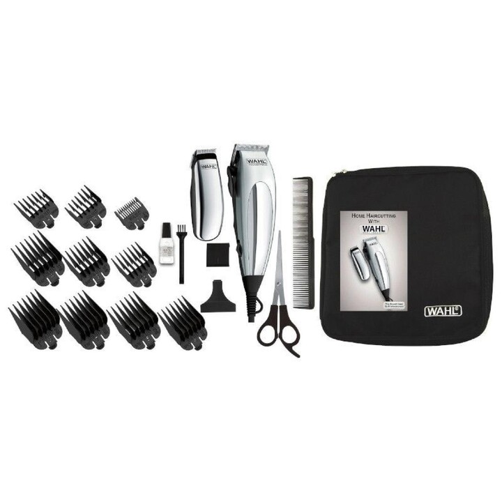 Tondeuse à cheveux Wahl Deluxe HomePro + tondeuse / 16 accessoires