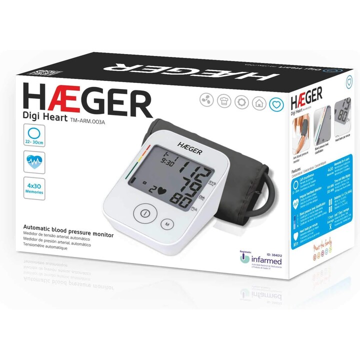 Haeger digi heart blood pressure monitor