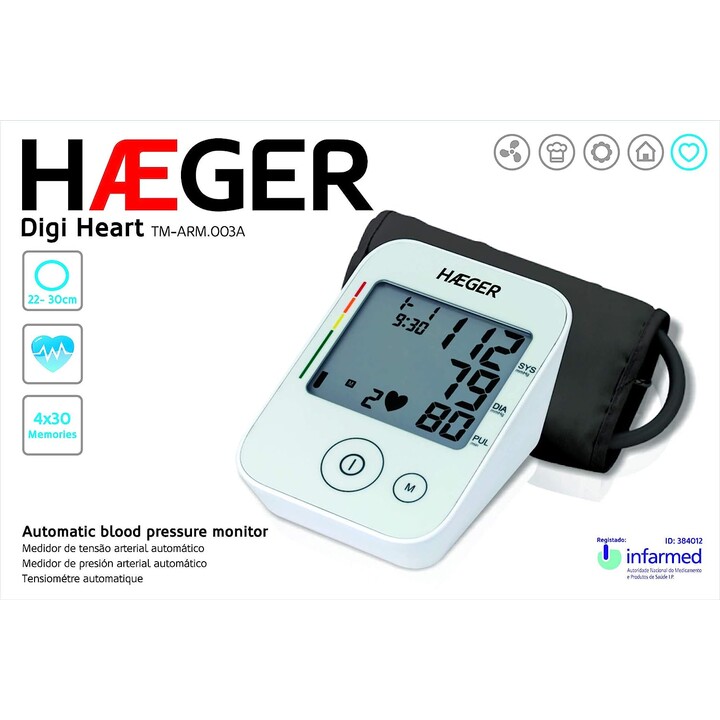 Haeger digi heart blood pressure monitor