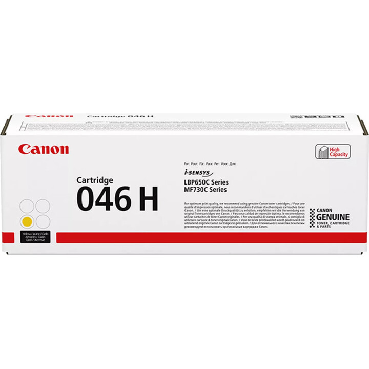 Tóner original Canon 046H amarillo de alto rendimiento 5000 páginas (1251C002)