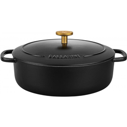 BALLARINI BELLAMONTE olla ovalada de hierro fundido 75003-546-0 - 5,5 ltr negro