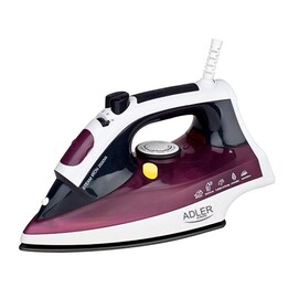 Adler AD 5022 Fer à repasser à sec ou à vapeur Semelle en céramique Violet, 2200 W