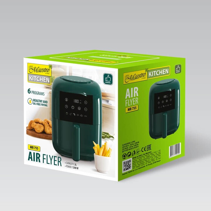 Feel-Maestro MR-755 deep fryer 3 L 1200 W Hot air fryer Green