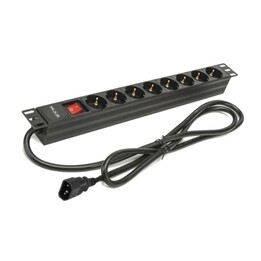 Multiprise avec Interrupteur Phasak BNS 3535/ 8 Prises/ Câble 2m/ Noir