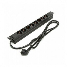 Phasak Steckdosenleiste BNS 3518/ 8 Steckdosen/ Schwarz