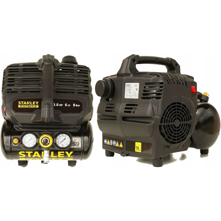 Compressor sem óleo Stanley 6L 550W 8BR