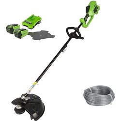 Débroussailleuse 40V avec poignée de vélo Greenworks GD40BCB