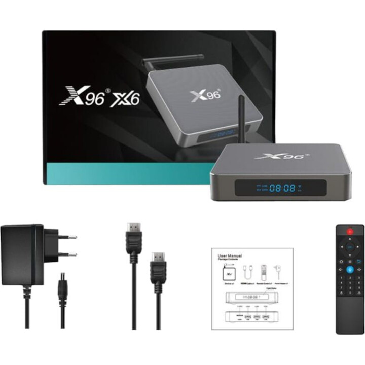 X96 X6 RK3566 8GB 64GB Dual Wifi Bluetooth Android 11 Android TV