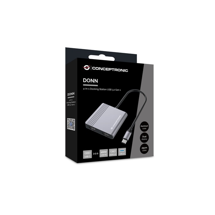 CONCEPTRONIC DOCKING USB 3.2 GEN 1, 4 EM 1