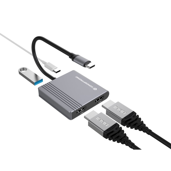 CONCEPTRONIC DOCKING USB 3.2 GEN 1, 4 IN 1