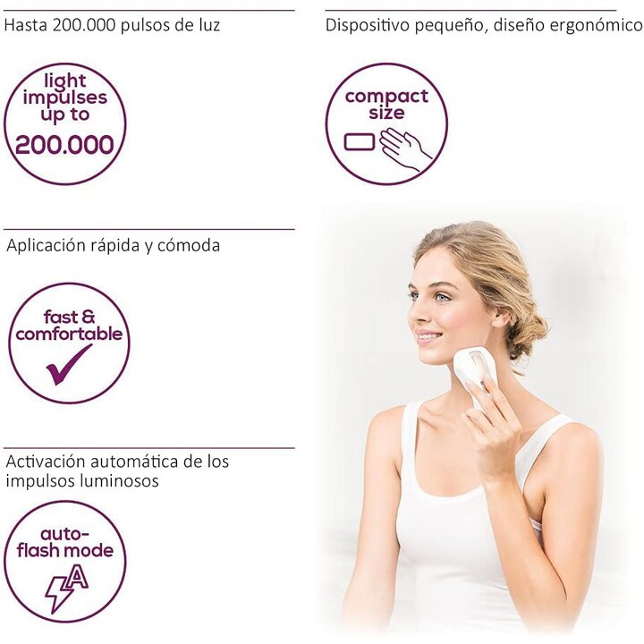 Beurer IPL Pure Skin Pro luz pulsada intensa (IPL) branca