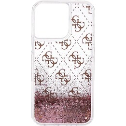 Coque arrière pour mobile cool license guess liquide rose pour iphone 13 pro