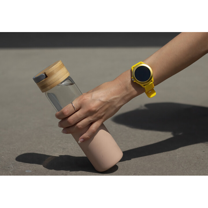 Smartwatch Forever Colorum CW-300/ Notificaciones/ Frecuencia Cardíaca/ Amarillo