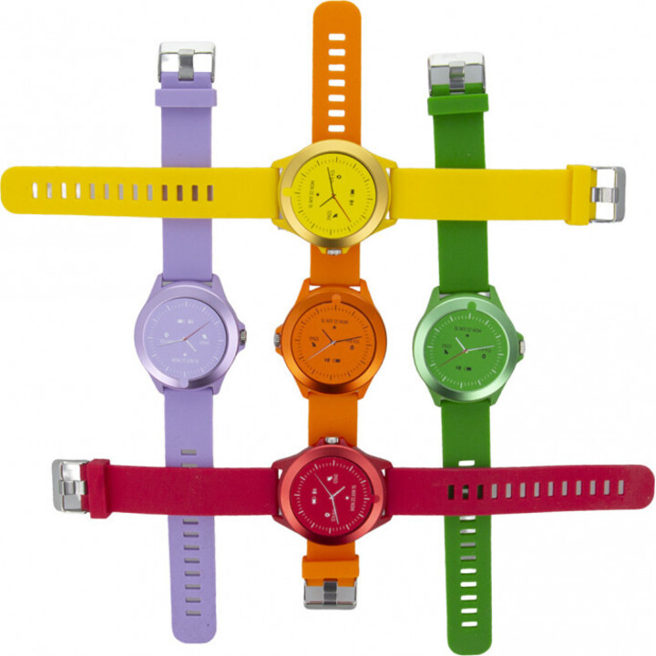 Smartwatch Forever Colorum CW-300/ Notificaciones/ Frecuencia Cardíaca/ Amarillo