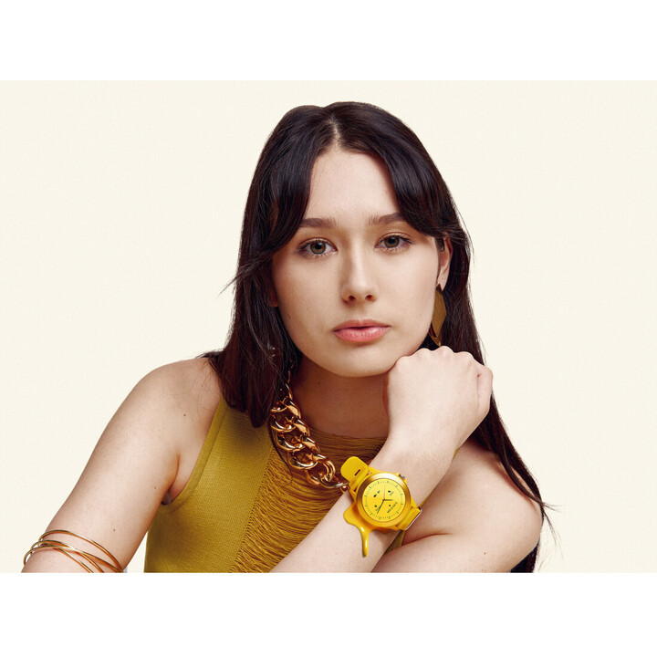 Smartwatch Forever Colorum CW-300/ Notificaciones/ Frecuencia Cardíaca/ Amarillo