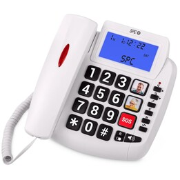 Teléfono SPC Comfort Volume 2/ Blanco