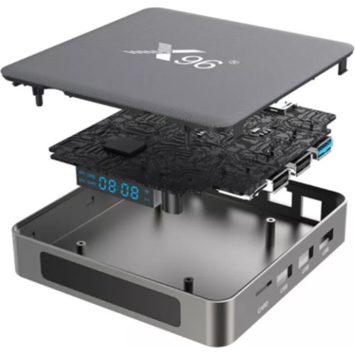 X96 X6 RK3566 8GB/128GB Wifi Duplo Bluetooth Controle por Voz Android 11 - Android TV