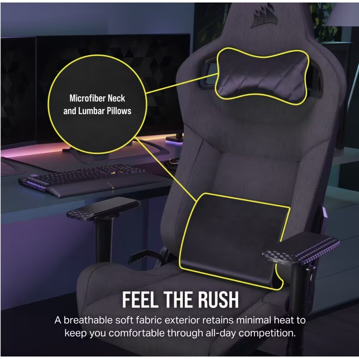 Corsair CF-9010057-WW Gaming T3 Rush (2023) Carbone