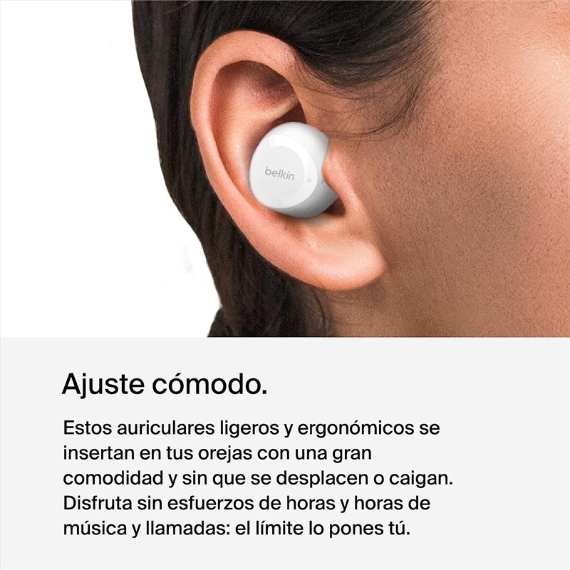 Belkin Auriculares Soundform Bolttrue Inalámbrico Blanco