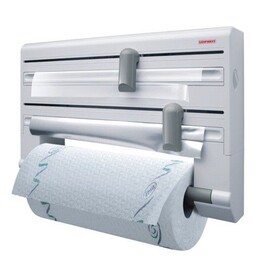 Leifheit 25703 portarollo de papel Soporte para toallas de papel colgado en pared Gris, Blanco
