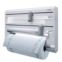 Leifheit 25703 portarollo de papel Soporte para toallas de papel colgado en pared Gris, Blanco