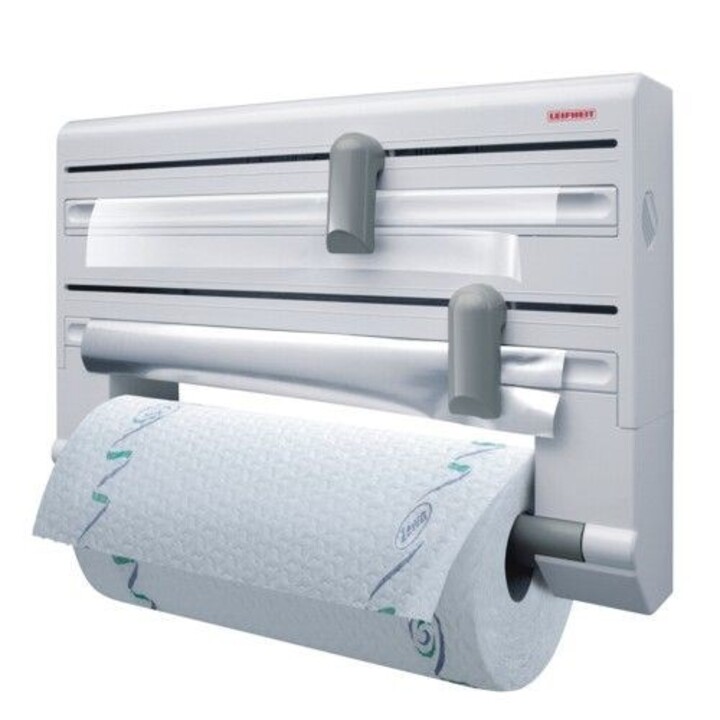 Leifheit 25703 portarotolo di carta Portarotolo da parete Grigio, Bianco