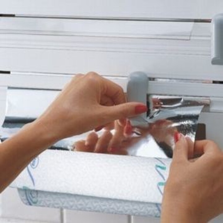 Leifheit 25703 paper roll holder Wall-hung paper towel holder Grey, White