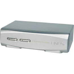 Lindy 2 Port Displayport 1.2 KVM Switch P Grau
